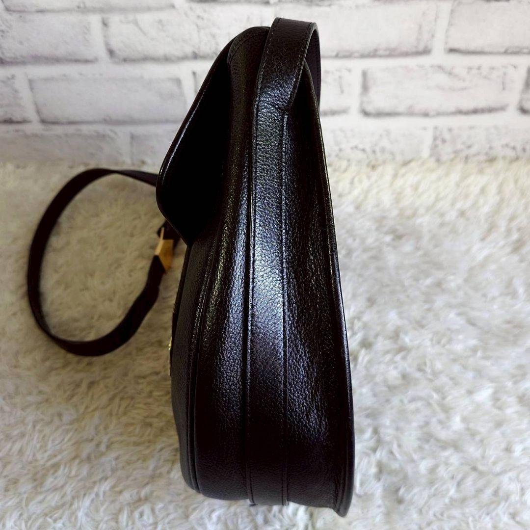 イヴサンローラン カサンドラ ショルダーバッグ 斜め掛け レザー ブラック ロゴ