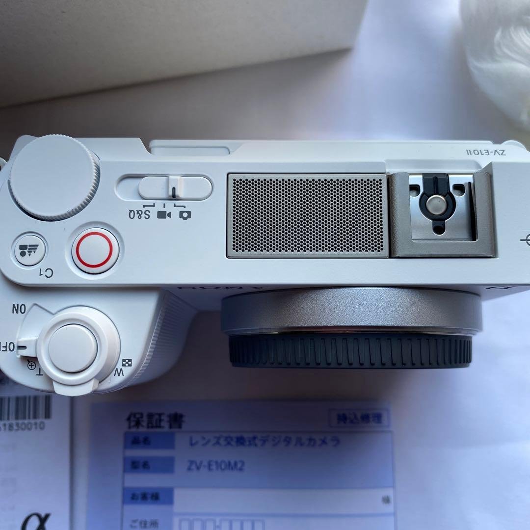 ほぼ未使用品/保証期間内/SONY/ZV-E10M2/White
